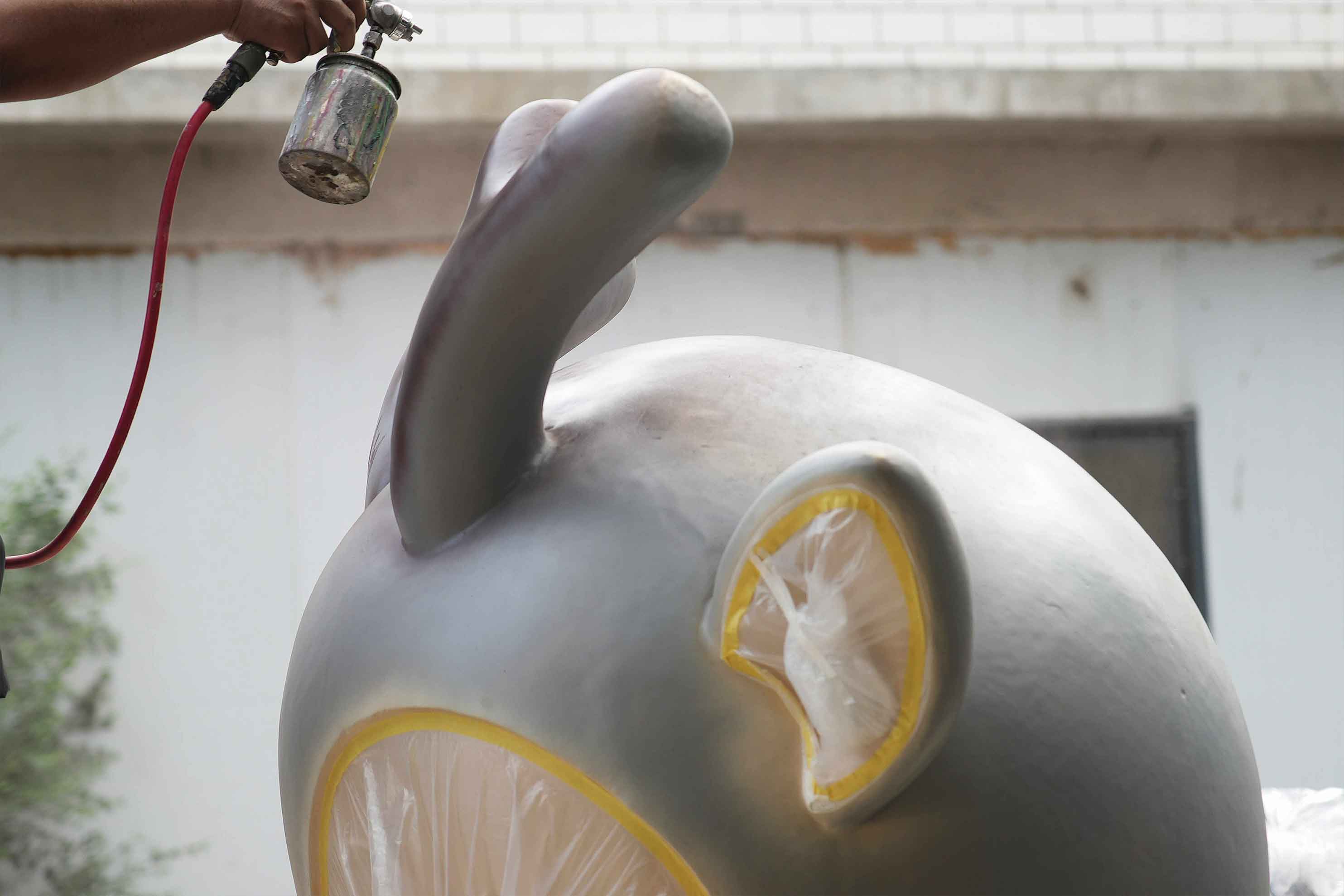 Painting and Coating for fiberglass sculpture