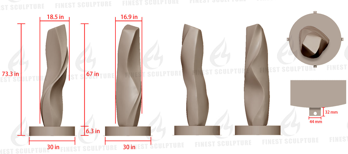 Custom Link for Logan Groover of Custom Stainless Steel Sculpture