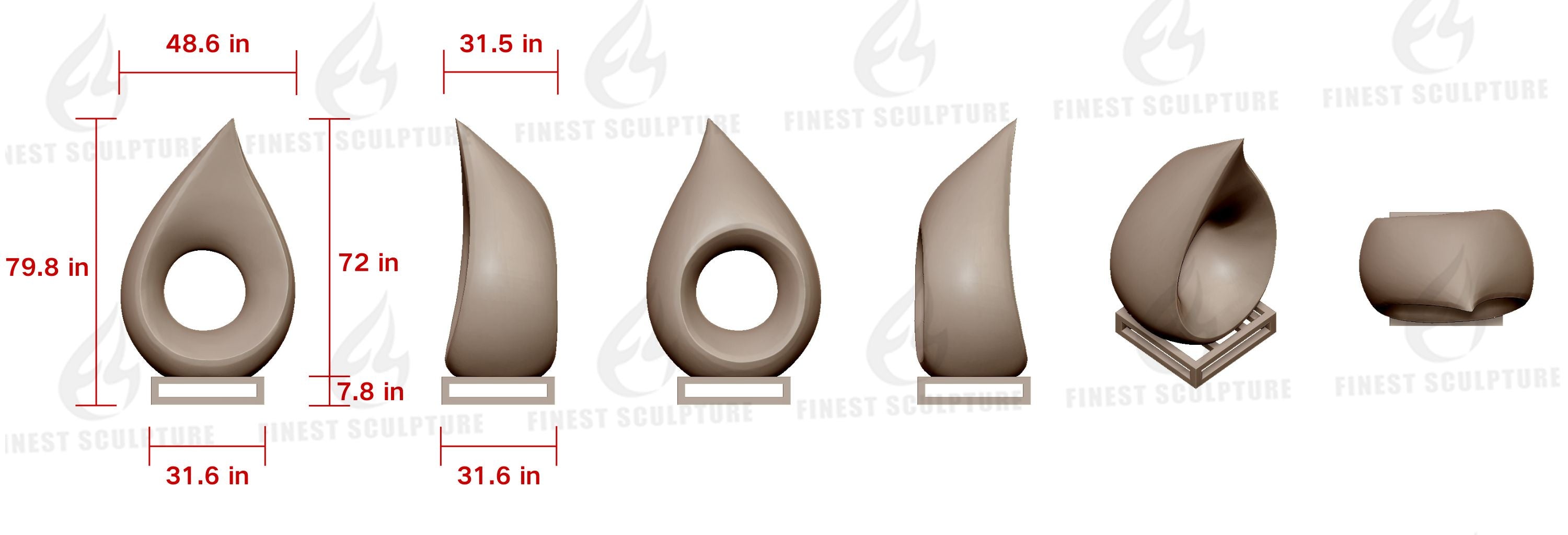 Custom Link for Robin Z of Custom Stainless Steel Sculpture