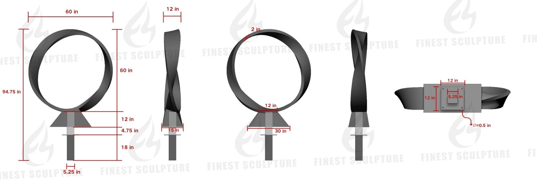Custom Link for Gustavo Hernandez of Custom Stainless Steel Sculpture-50% Deposit