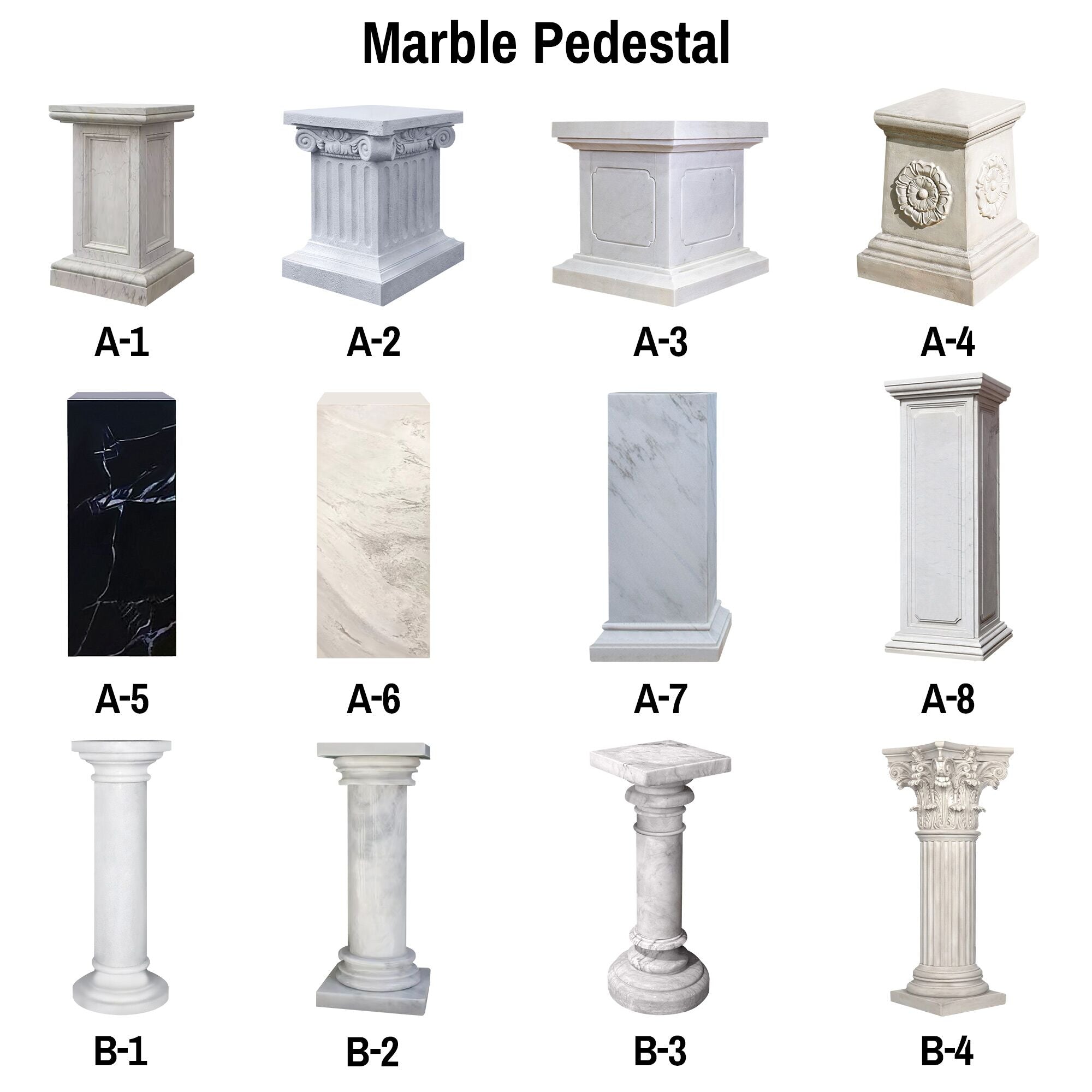 marble sculpture pedestal 