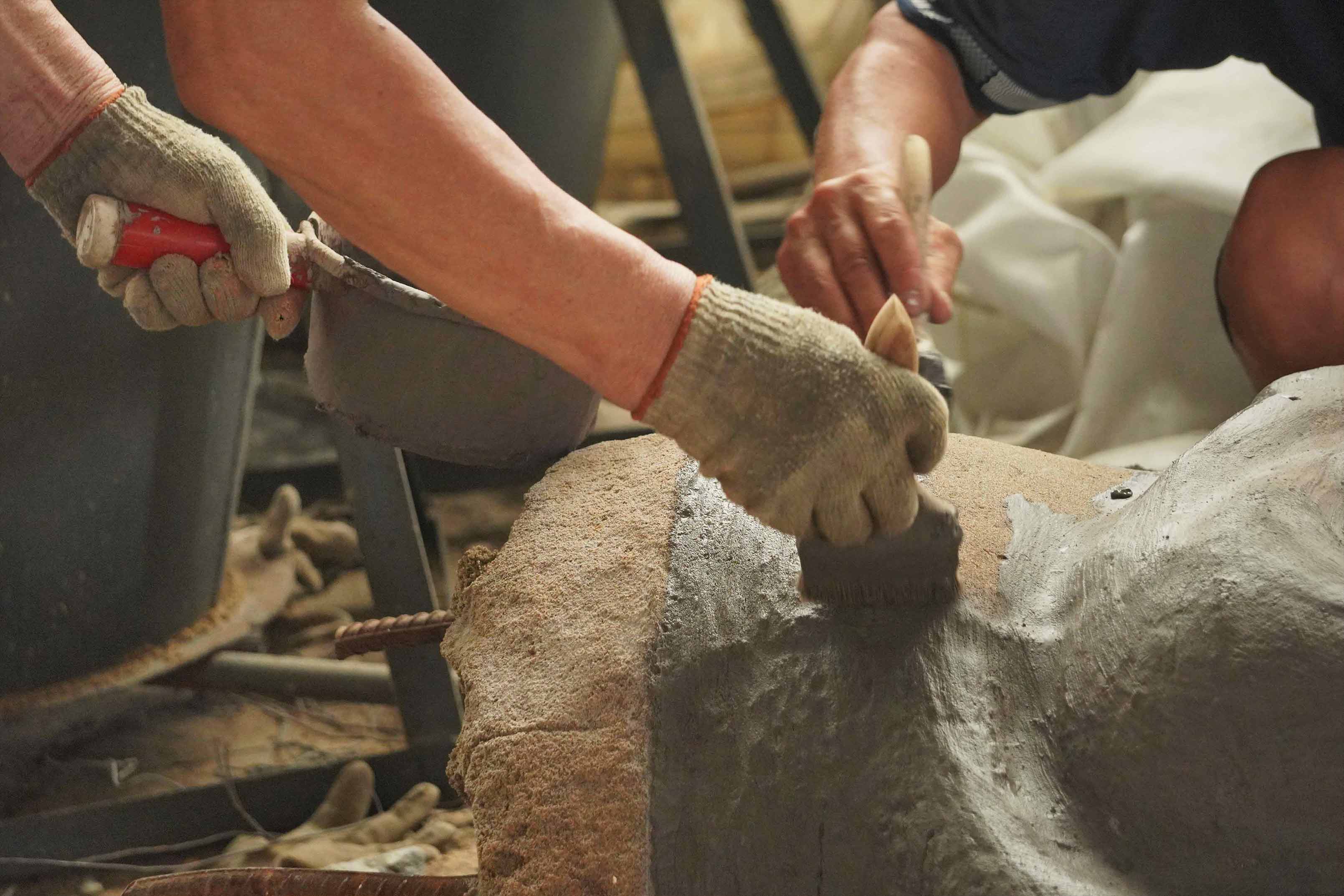 making Ceramic Shell for a bronze sculpture