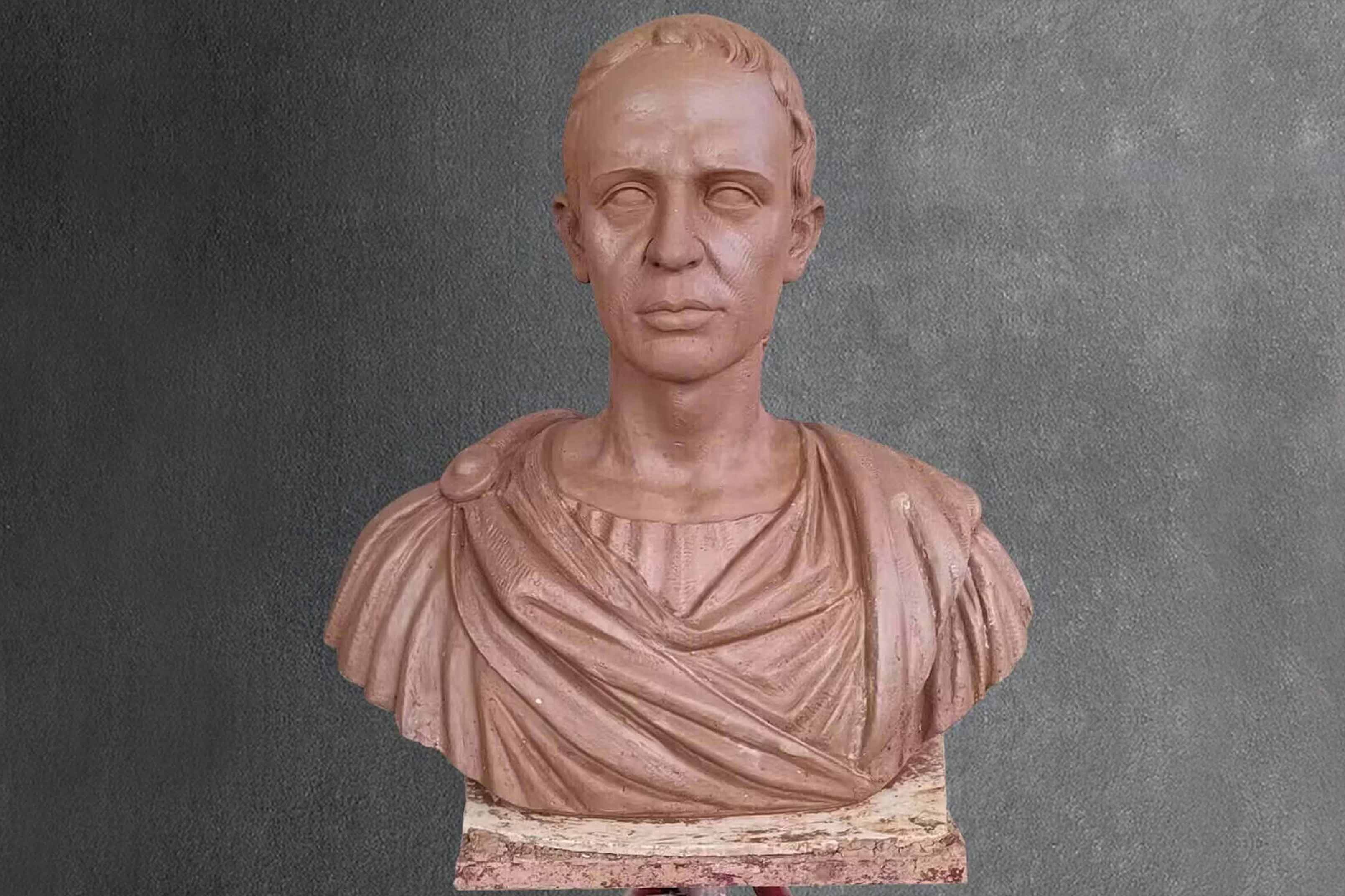 clay mold for Catullus Bust Sculpture