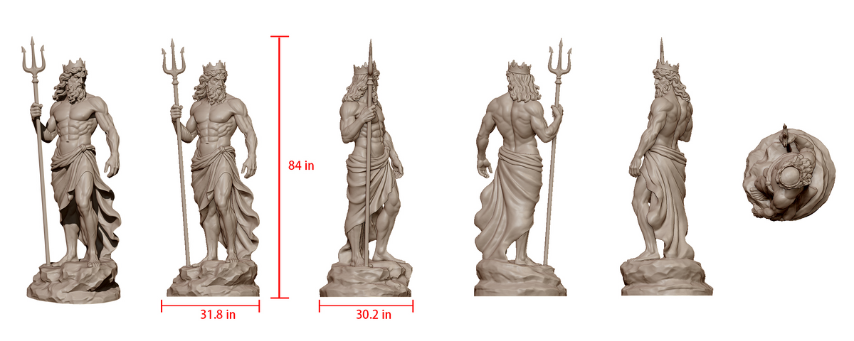 Custom Link for Garrett Moore of Custom Trident Sovereign Poseidon Statue