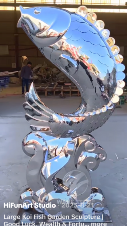 Custom Link for Joanne Stremich of stainless steel Sculpture